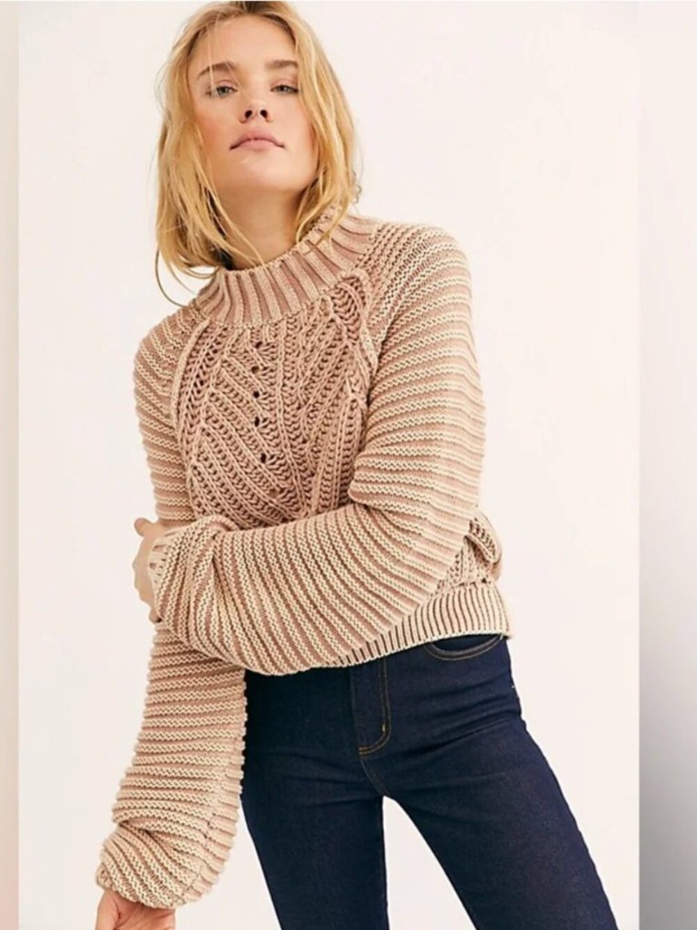 Free People Sweetheart Chunky Sweater